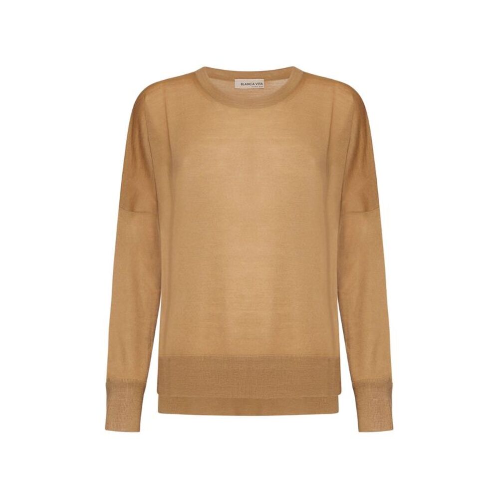 Blanca Vita Women Camel Blanca Vita Sweater
